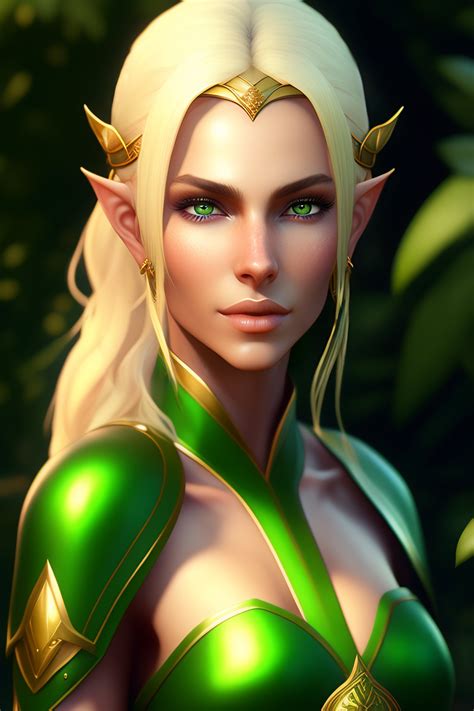 Lexica A Blonde Elf Wearing A Green Tunic Made By Stanley Artgerm Lau WLOP Rossdraws