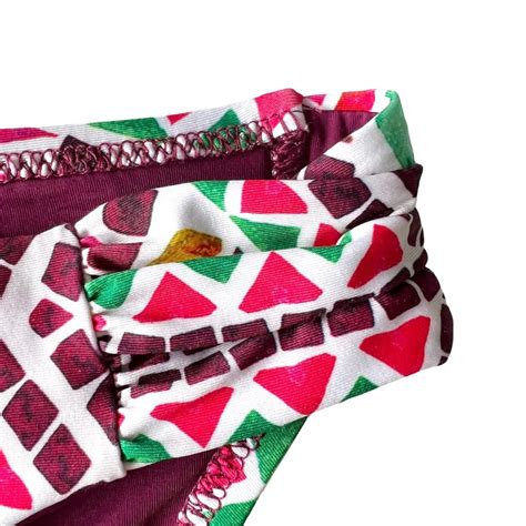 Becca Valencia Mosaic Print Bikini Bottom L Gem