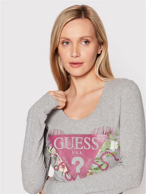 Guess Bluzka W Yi J Szary Slim Fit Modivo Pl