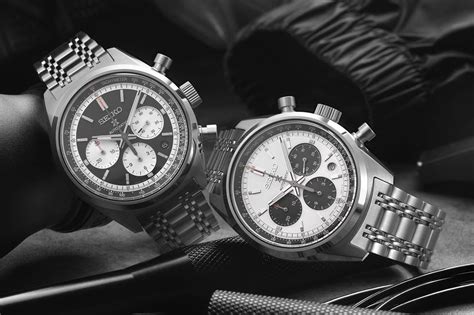 seiko launch prospex speedtimer panda  chronograph