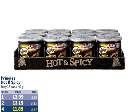 Pringles Hot Spicy G Aanbieding Bij Makro