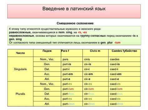 Введение в латинский язык - презентация онлайн