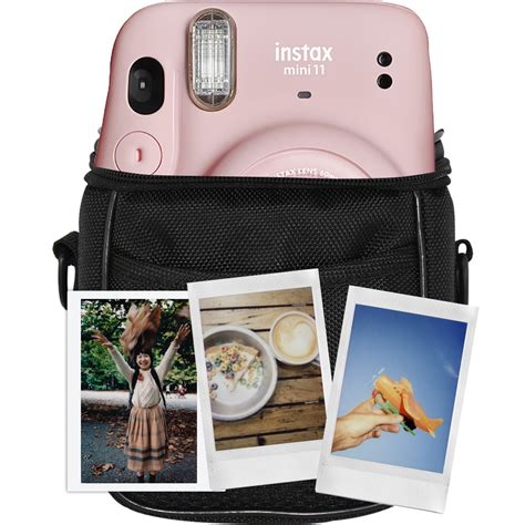 Set Camera Foto Instant Fujifilm Instax Mini Blush Pink Cu Filme