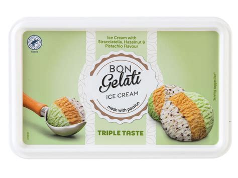 Multipromos Bon Gelati Gelado Tr S Sabores Baunilha