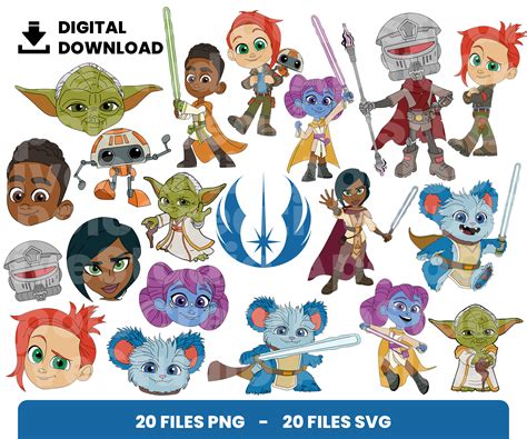 Bundle Layered Svg Star Wars Young Jedi Svg Children Svg Inspire