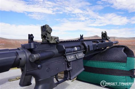 ar  iron sights  mbus buis flip  offset