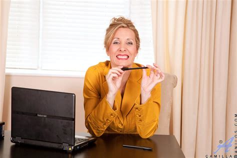English MILF Camilla Office Strip Camilla 1 003 Porn Pic