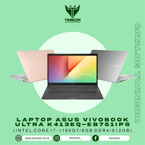 Laptop Asus Vivobook Ultra K Eq Eb Ips Siplah