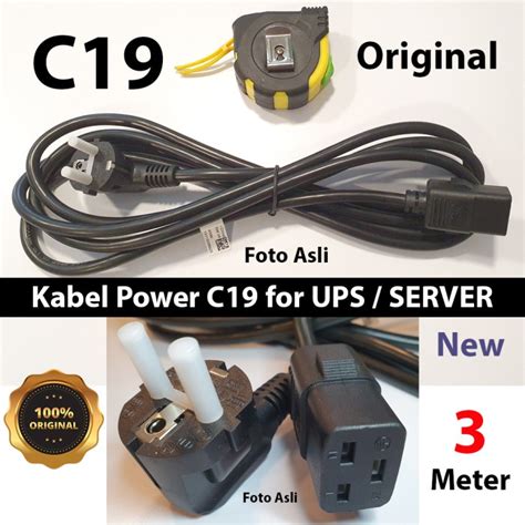 jual kabel power  original panjang  meter power cords cable