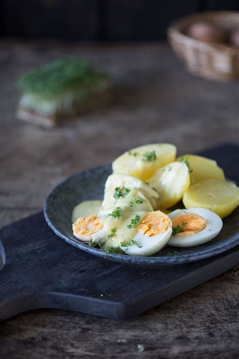 Wohlfühlessen Salzkartoffeln Eier und Senfsoße Patrick Rosenthal