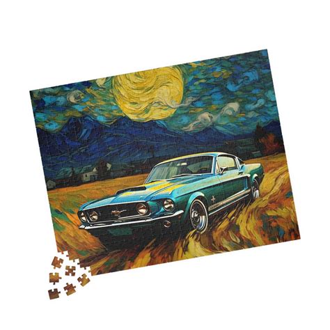 1967 Ford Mustang Puzzle 252 500-piece Van Gogh - Etsy