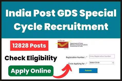 India Post Gds Special Cycle Recruitment 2023 Apply For 12828 Gramin