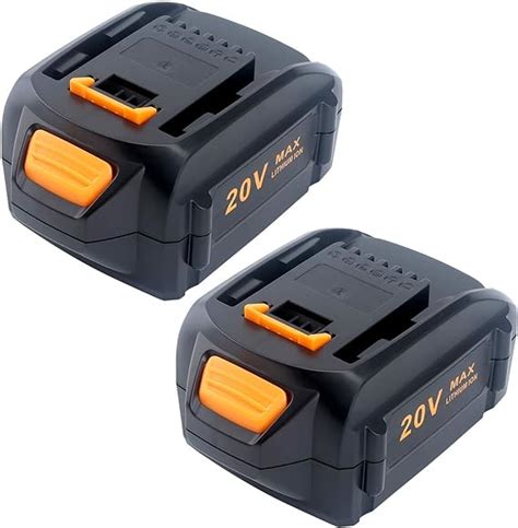 Elefly 2 Pack 20v Max 50ah Wa3578 Battery Replacement For Worx 20v Lithium Battery Wa3578