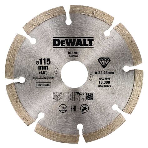 DeWalt DT3701-QZ Universal High Performance Cutting Disc 115mm x 22 ...