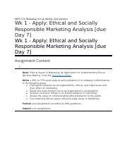 Mkt Docx Mkt Marketing Social Mobile And Analytics Wk Apply