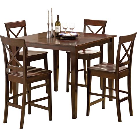 Steve Silver Furniture Cobalt 5 Piece Counter Height Dining Set And Reviews Wayfair