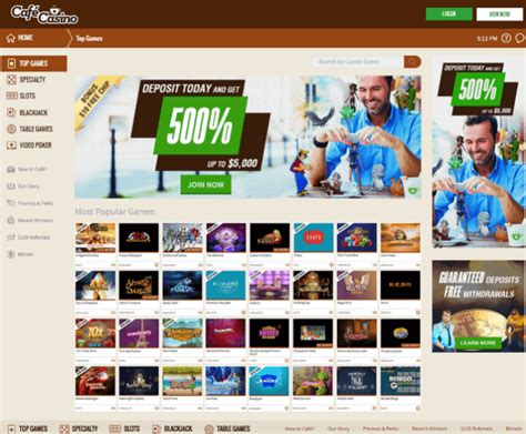 Cafe Casino Review and Bonus Codes - Online Blackjack Explorer