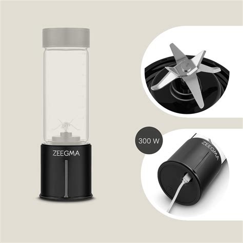 Mini Blender Portabil Electric Zeegma Vitamine Go Plus Usb C W