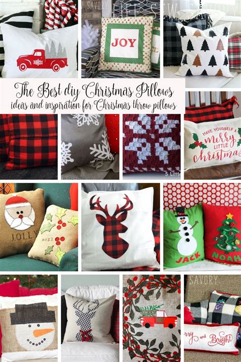 DIY Christmas Pillows Ideas More Than 30 Life Sew Savory