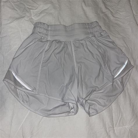 Lululemon Hotty Hot Shorts Low Rise White The Depop