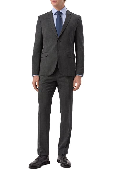 Мужской темно-серый костюм HUGO купить в интернет-магазине ЦУМ, арт ...