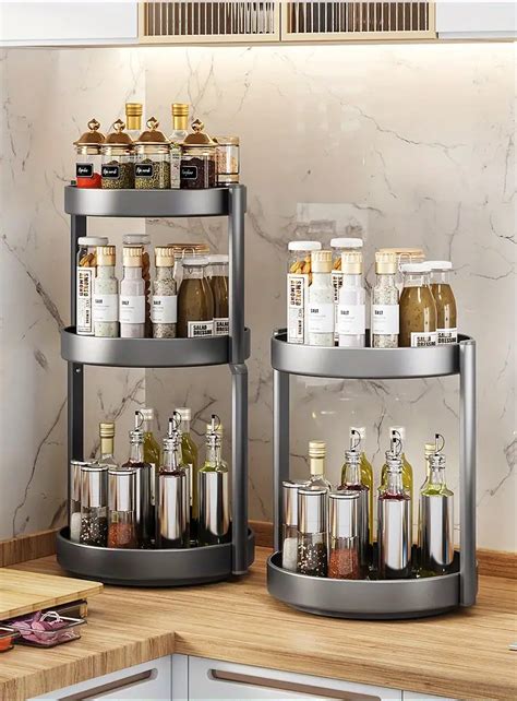 Organize Spices Multi Tiered Spice Rack Spice Spinner Bottle Temu