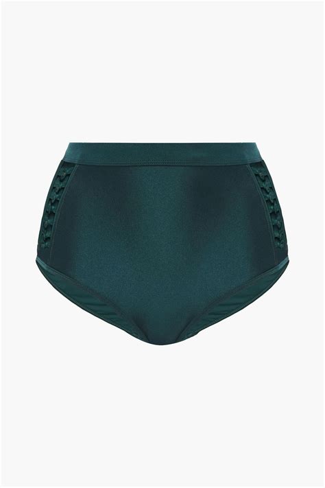 ZIMMERMANN Hoch sitzendes Bikini Höschen mit Cut outs THE OUTNET