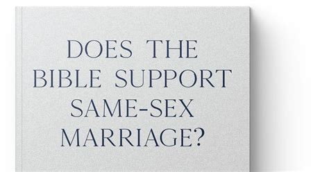 Does The Bible Support Same Sex Marriage Reviews Premier Christianity
