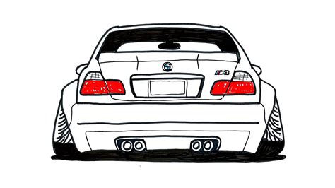 How To Draw Bmw Car Step By Step Kolay Araba Izimi Bmw Izim