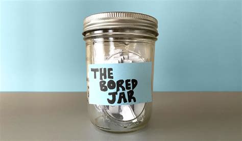 Diy Bored Jar And Free Printable In 2020 Bored Jar Jar Create And Craft