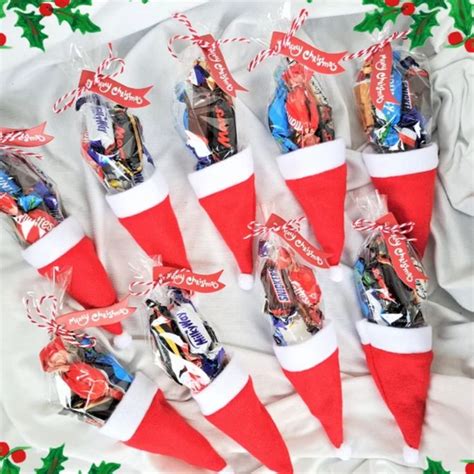 5x Christmas Cone Stockings Filled With Candy Chocolate Etsyde