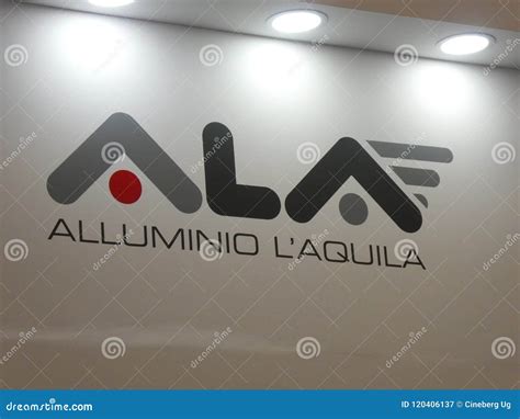 Ala company sign editorial photography. Image of laminates - 120406137