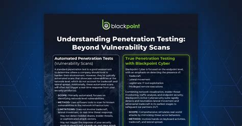 Understanding Penetration Testing Beyond Vulnerability Scans Blackpoint Cyber