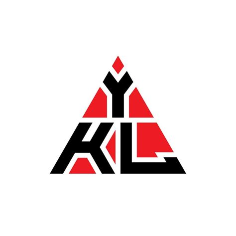 Ykl Triangle Letter Logo Design With Triangle Shape Ykl Triangle Logo