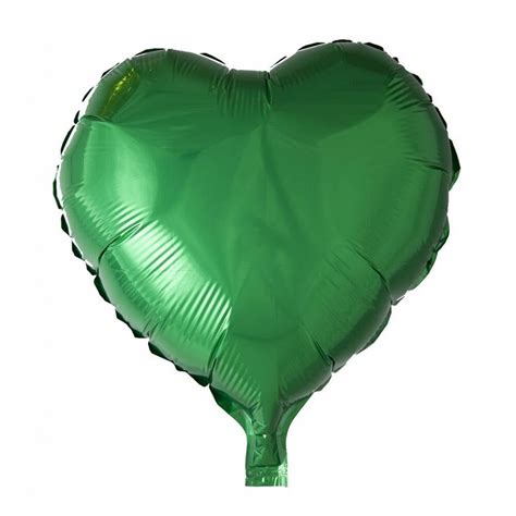 Heliumballon Herz Grün 46cm leer Partywinkel