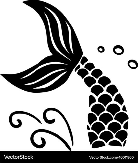 Mermaid Tail Design Image Royalty Free Vector Image