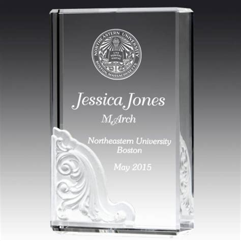 Engraved Crystal Rectangle Awards