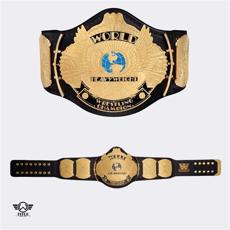 World Heavyweight Wrestling Champion Replica Title Belt 2mm Brass Adult