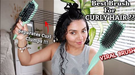 Bounce Curl New Viral Curl Defining Brush On A B Curls Youtube