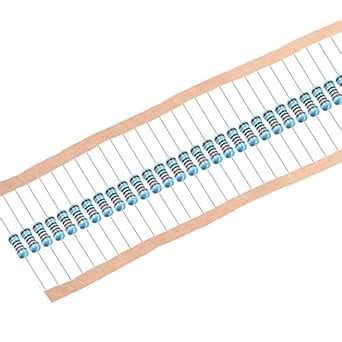 Uxcell 50Pcs 820 Ohm Resistor 1 2W 1 Tolerance Metal Film Resistors