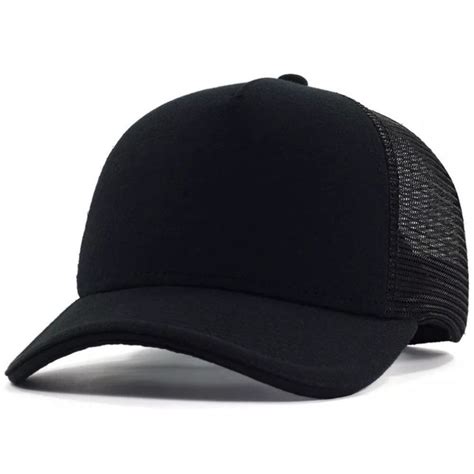 Bone Aba Curva Preto - Boné Aba Curva Trucker Liso Preto - Compre Agora | Dafiti Brasil