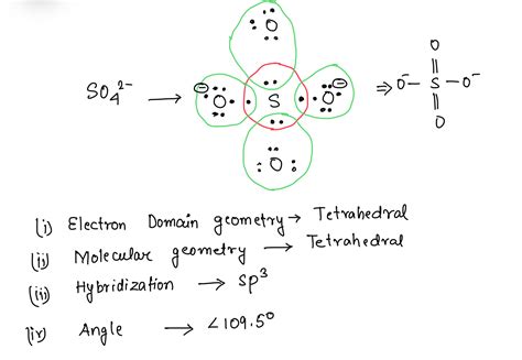 Solved For So42 Sulfate Ion Draw The Lewis Structure By Counting