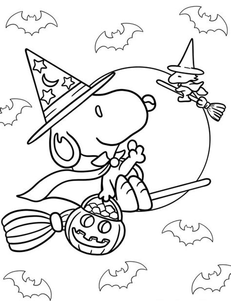 Halloween Coloring Pages Peanuts Snoopy Coloring Pages Coloring