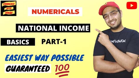 National Income Numericals Part Class Term Basics Cbse