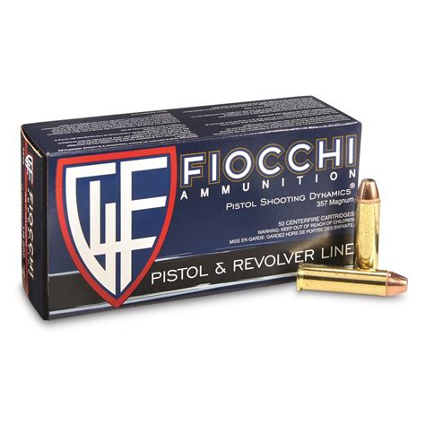 Fiocchi Shooting Dynamics 357 Magnum JHP 148 Grain 50 Rounds