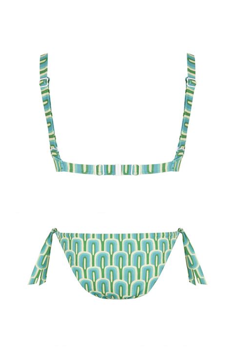 Bikini Balconette Calypso Verde Vintage Robin Collection Robin Collection