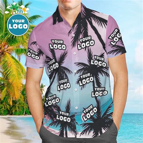 Custom Hawaiian Shirts With Company Logo Beach Style Hawaiian Shirt Co