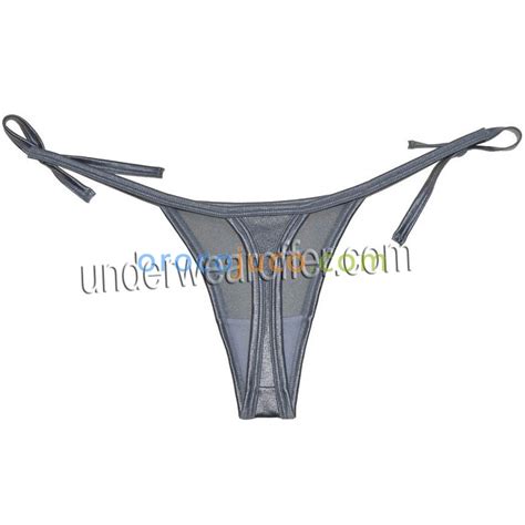 Femmes Sexy Charme Smooth G string Cravate Brillante Côté Brésilien String Bikini Culotte MU