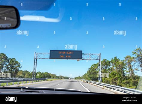 Floridafort Ft Piercefloridas Turnpike Toll Roadelectronic Sign Message Boardsilver Alert