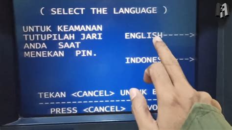 Cara Tarik Uang Di ATM Pakai Bahasa Inggris YouTube